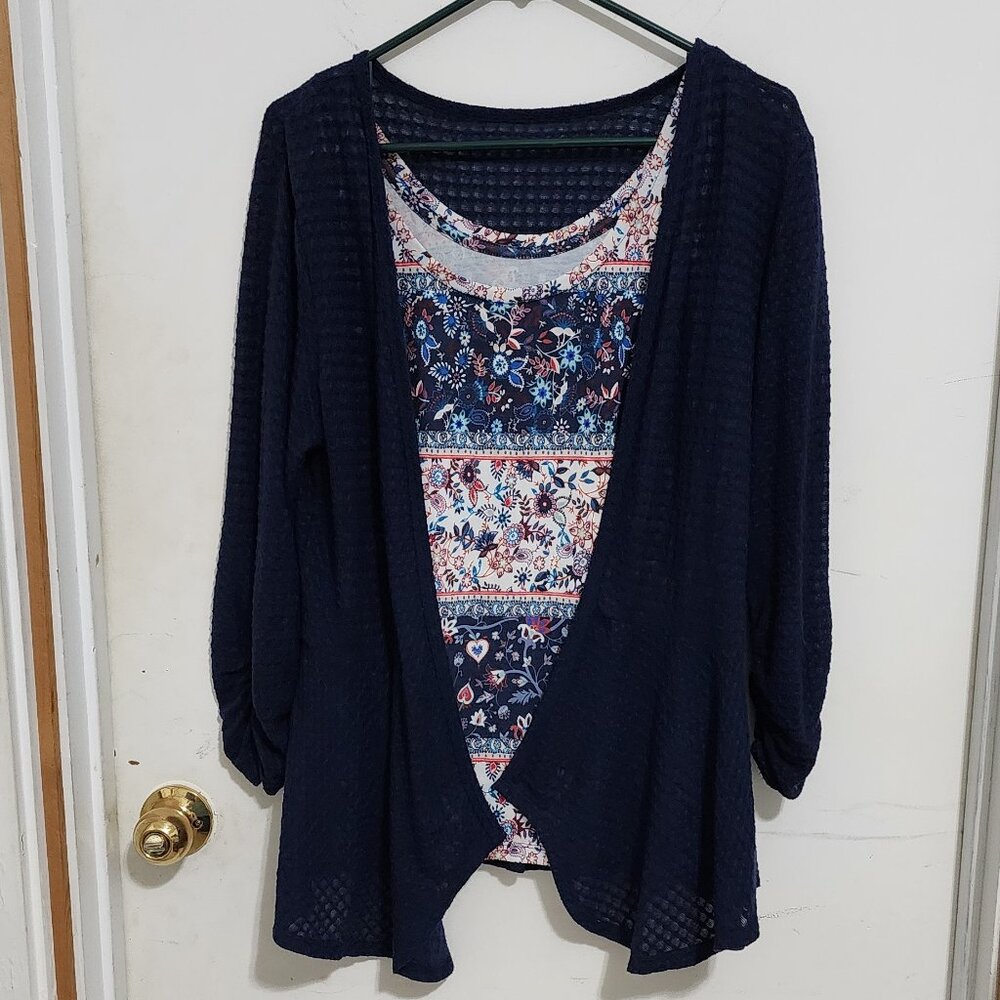 Ladies Tank Top with Jacket attached, Size Unknown,